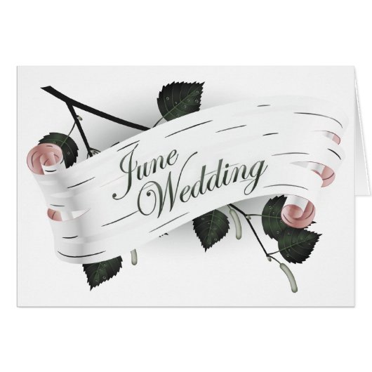 Juni Hochzeit : Blätter der Saison: (Vorderseite (Horizontal))