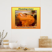 Juni in Flammen Poster (Küche)