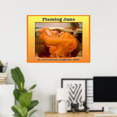 Juni in Flammen Poster (Heimbüro)