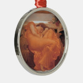 Juni in Flammen Silbernes Ornament (Rechts)
