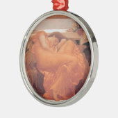 Juni in Flammen Silbernes Ornament (Links)