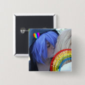 Juni ist das LGBT Pride Monat Foto Button (Vorne & Hinten)