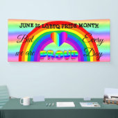 Juni ist LGBT Pride Monat Banner (Messe)