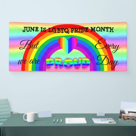 Juni ist LGBT Pride Monat Banner (Messe)