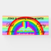 Juni ist LGBT Pride Monat Banner (Horizontal)