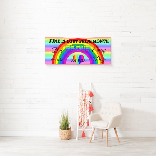 Juni ist LGBT Pride Monat Schaltfläche Banner (Insitu)