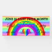 Juni ist LGBT Pride Monat Schaltfläche Banner (Horizontal)