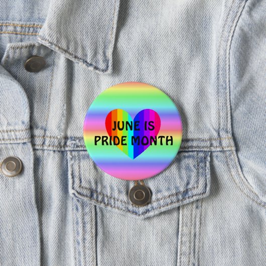 Juni ist LGBT Pride Monat Schaltfläche Button (Beispiel)