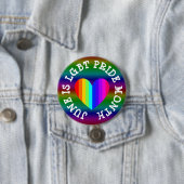 Juni ist LGBT Pride Monat Schaltfläche Button (Beispiel)