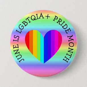 Juni ist LGBTQIA+-Monat-Schaltfläche Button