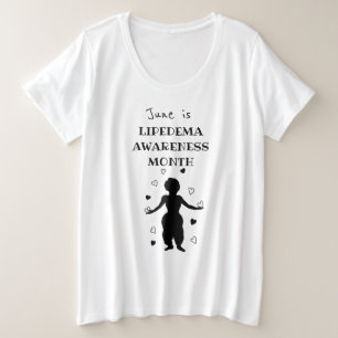 Juni ist Lipedemischer Monat Große Größe T-Shirt
