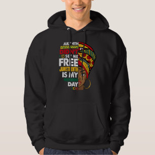 Juni ist mein Unabhängigkeitstag nicht 4. Juli Bla Hoodie
