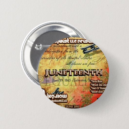 Juni - JuneTeenth Button (Vorne & Hinten)