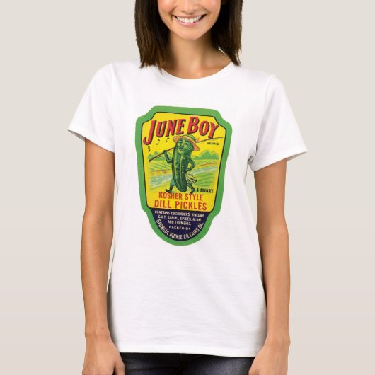 Juni-Junge legt T - Shirt in Essig ein (Vorderseite)
