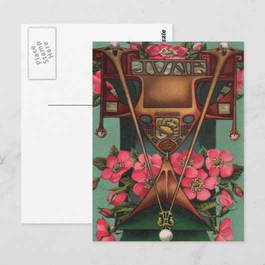 Juni - Krebs Postkarte (Vorne/Hinten)