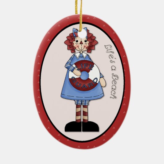 Juni "Life s a Beach" Annie Advent Ornament (Hinten)