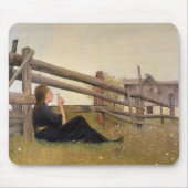 Juni. Mädchen-durchbrennenlöwenzahn-Samen, 1899 Mousepad (Vorne)