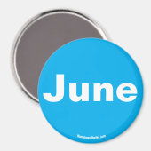 Juni-Magnet Magnet (Vorderseite/Rückseite)