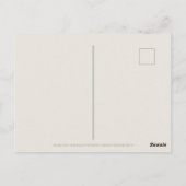 Juni-Monatsblumen Geißblatt Rose Beige Postkarte (Rückseite)