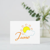 Juni Postkarte (Stehend Vorderseite)