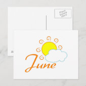 Juni Postkarte (Vorne/Hinten)