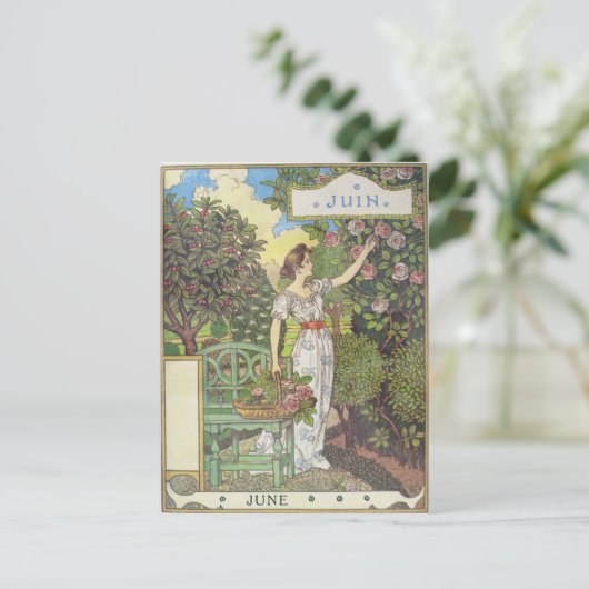 Juni Postkarte (Stehend Vorderseite)