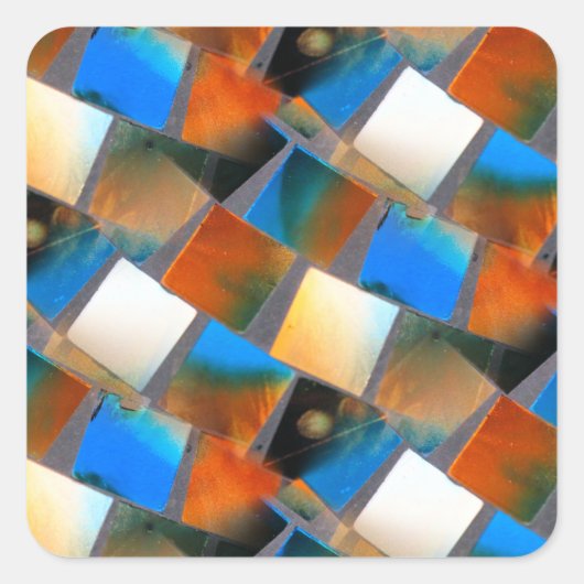 Juni Quadratischer Aufkleber (Vorderseite)