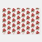 Juni-Rosen-Blumen Geschenkpapier Set (Vorderseite 2)