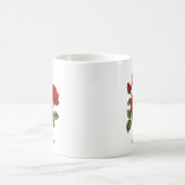 Juni-Rosen-Blumen Kaffeetasse (Mittel)