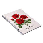 Juni-Rosen-Blumen  Notizblock (Rechte Seite)