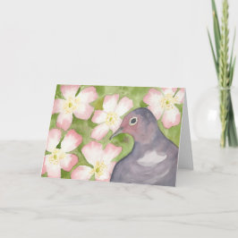 Juni; Rosen & Taube Grußkarte Karte
