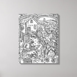 Juni, Schafscheren, Gemini Leinwanddruck