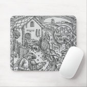 Juni, Schafscheren, Zwillinge Mousepad (Mit Mouse)