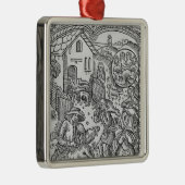 Juni, Schafscheren, Zwillinge Ornament Aus Metall (Rechts)