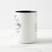 Juni-Trauzeugin | Honeysuckle Birth Blume Tasse (Zentrum)