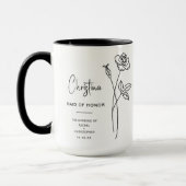 Juni-Trauzeugin | Rose Birth Blume Tasse (Links)