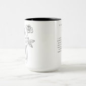 Juni-Trauzeugin | Rose Birth Blume Tasse (Zentrum)
