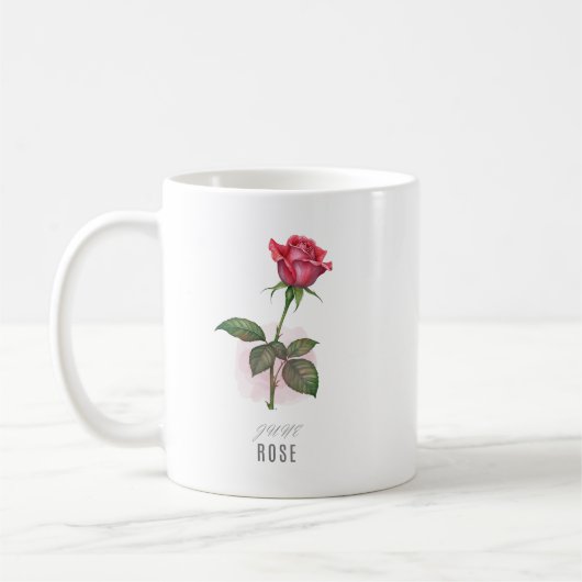 Juni-Veilchen-Geburtsblumen-Tassen Wasserfarbe Kaffeetasse (Links)