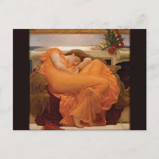 Juni von Frederic Leighton Postkarte (Vorderseite)