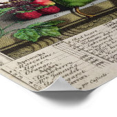 Juni, "Zwölf Monate Obst" Poster (Ecke)