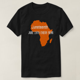 Junigste Karte des T - Shirt in Afrika