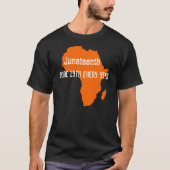 Junigste Karte des T - Shirt in Afrika (Vorderseite)