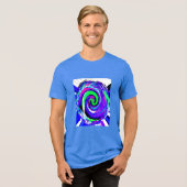 Junihitzewelle Sommerferien Tri-Blend Shirt (Vorderseite voll)