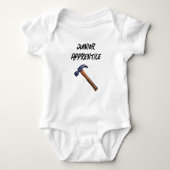 Junior Apprentice Hammer Carpenter Chippie Tradie Baby Strampler (Vorderseite)
