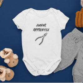 Junior Apprentice Pliers Electrician Sparky Baby Strampler