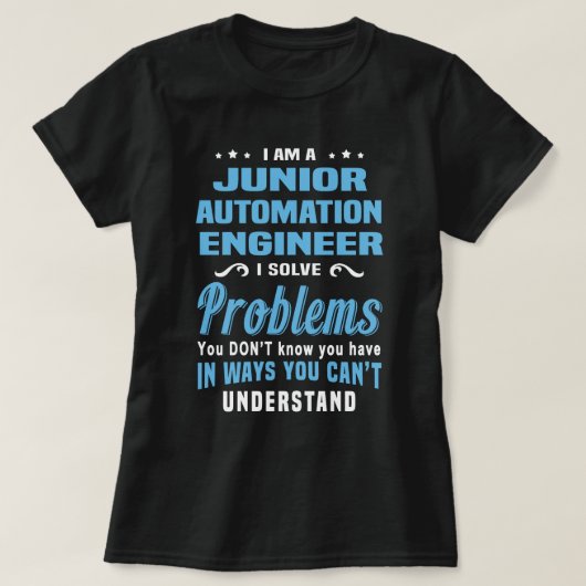 Junior Automation Engineer T-Shirt (Design vorne)