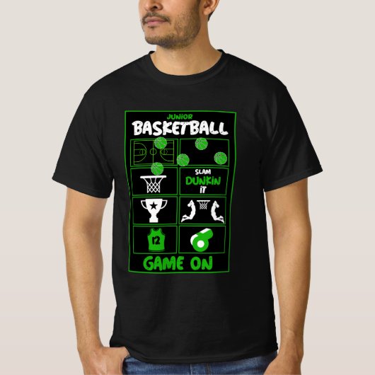 Junior Basketball Players T - Shirt (Vorderseite)
