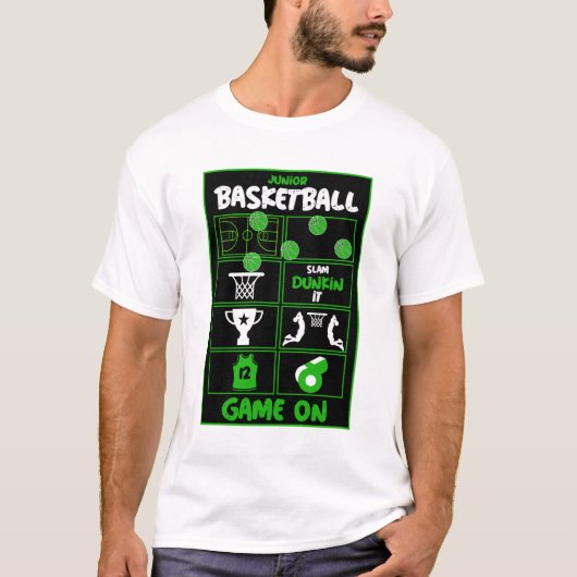 Junior Basketball Players T - Shirt (Vorderseite)