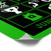 Junior Basketball Spieler Poster (Ecke)