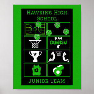 Junior Basketball Spieler Poster
